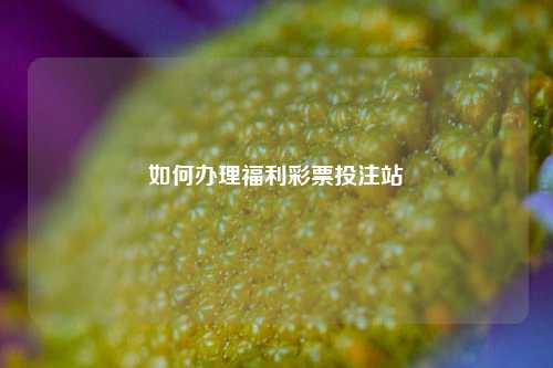 如何办理福利彩票投注站