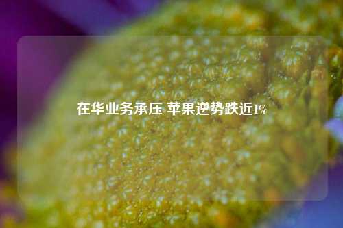 在华业务承压 苹果逆势跌近1%