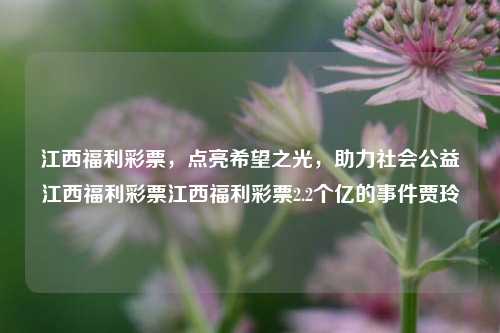 江西福利彩票点亮希望之光