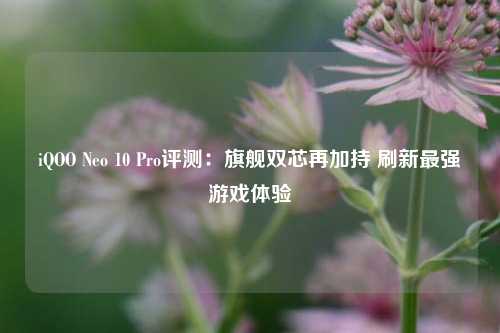 iQOO Neo 10 Pro评测：旗舰双芯再加持 刷新最强游戏体验