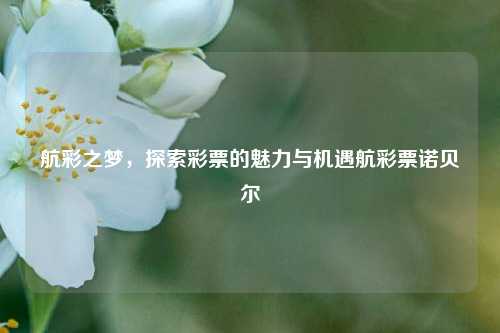 航彩之梦，探索彩票的魅力与机遇