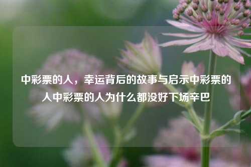 中彩票的人的背后故事